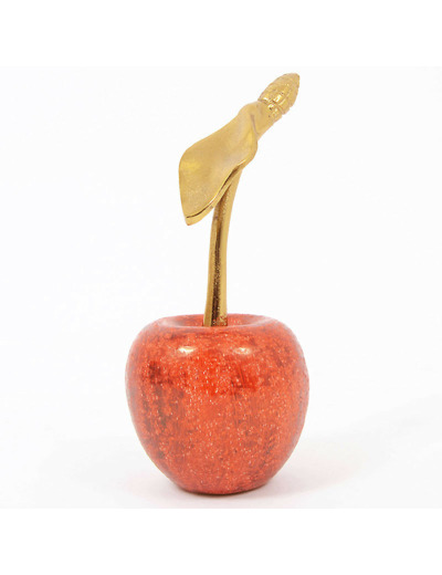 Cerise Gabriela rouge aluminium 10x10x21cm