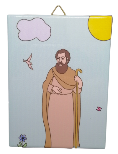 Saint Patron 8 Céramique 12x16cm, à suspendre