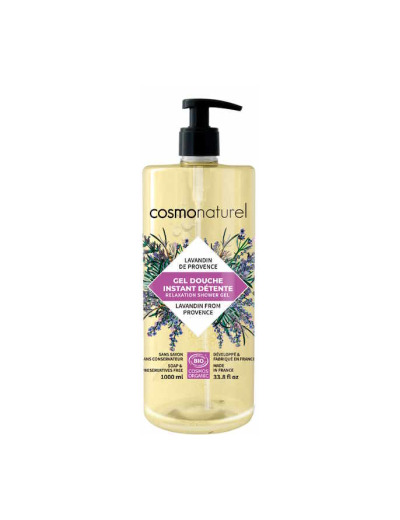 Gel douche Instant Détente bio Lavandin de Provence 1L