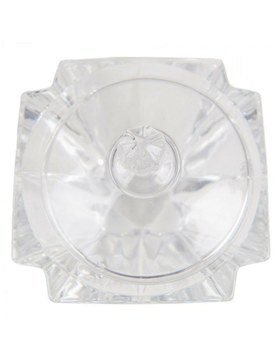 Bonbonnière diamant verre 11x11x11cm