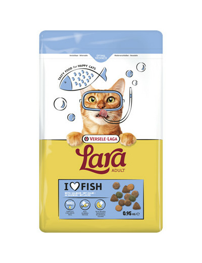 Croquettes LARA, Saumon pour chat adulte - 2KG