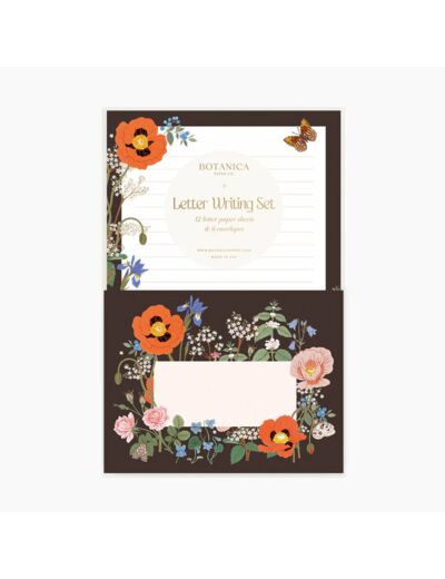 Set D’écriture de Lettres Fleurs Sauvages - Botanica Paper Co
