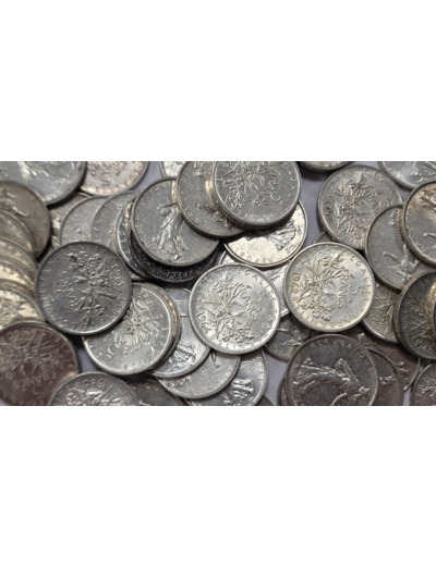 FRANCE 5 FRANCS SEMEUSE 1960-1966 ARGENT 835‰ à l'unité
