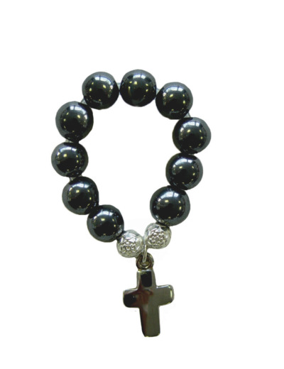 Dizainier Perles en Hématite sur Elastique