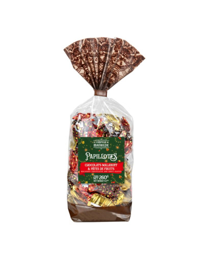 Papillotes Assorties Chocolats & Pâtes de Fruits 260G