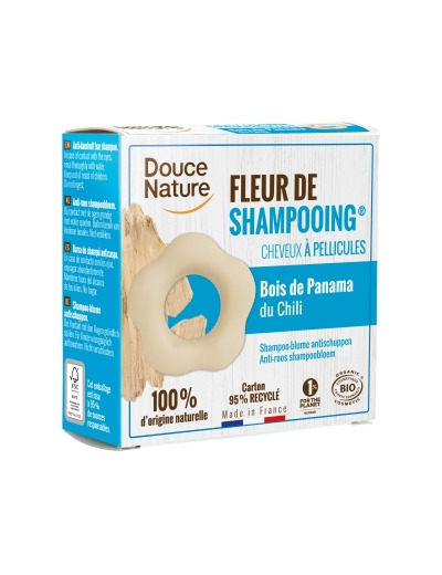 Fleur de Shampooing solide antipelliculaire Argile blanche 85g