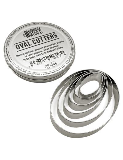 Cutters Ovales 6 pcs