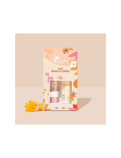 Duo stick lèvres et crème mains Miel