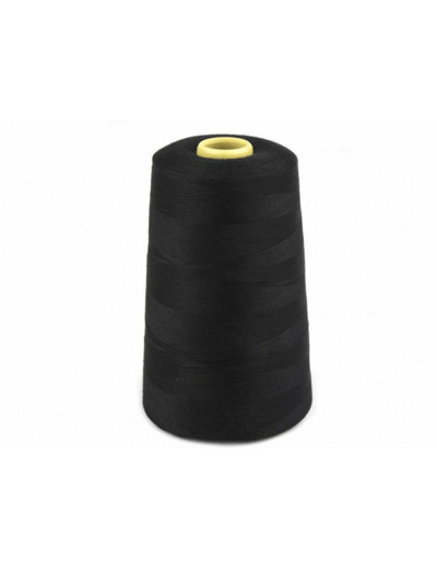 Cone fil surjeteuse 5000m noir polyester 120