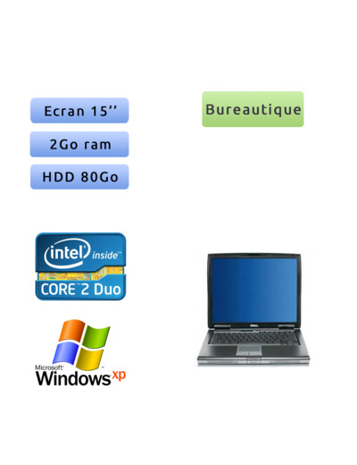 Dell Latitude D530 15  - Windows XP - Ordinateur Portable
