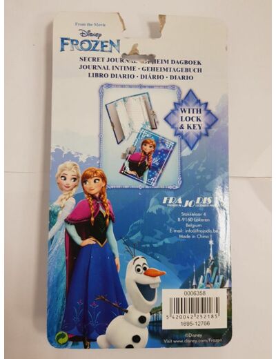 FROZEN LA REINE DES NEIGES JOURNAL INTIME de chez HASBRO