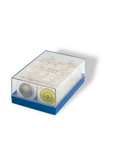 COFFRET POUR 100 CADRES ou ETUIS CARTONNES BLEU 315511