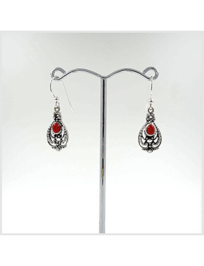 Boucles d'oreilles Gorgone et Argent Massif