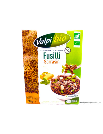 Fusilli Sarrasin Sans Gluten Bio 500g