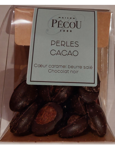 Perles Cacao Noir Coeur Caramel