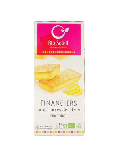 Financiers Aux Ecorces De Citron Pur Beurre 125g