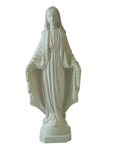 Vierge Miraculeuse 40 cm résine BLANCHE