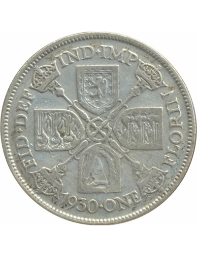 GRANDE BRETAGNE 1 FLORIN (2 SHILLING) GEORGES V 1930 TB+ N2