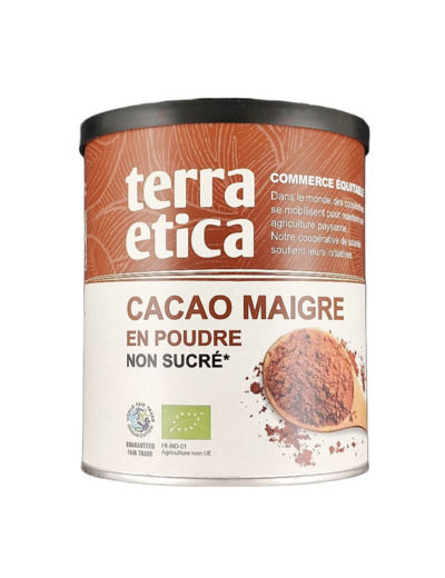 Cacao Maigre en Poudre Sans Sucre 280g Bio