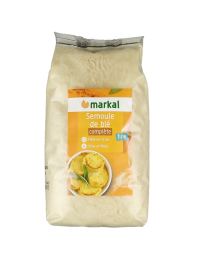 Semoule de Blé Complète Fine 500g Bio