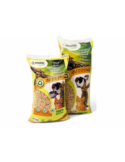 Litière végétale en bois de pin compressé - 2 tailles