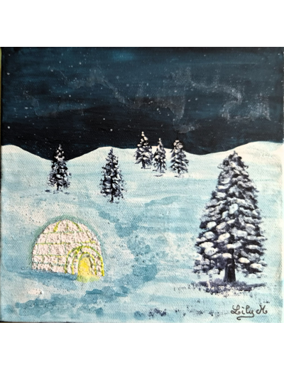 Tableau 3D 20x20 cm Série "Home Sweet Home" #6