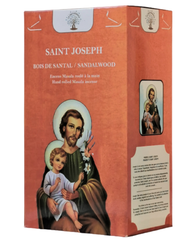 1 étui de 12 bâtons d'Encens - St Jospeh - Bois de Santal
