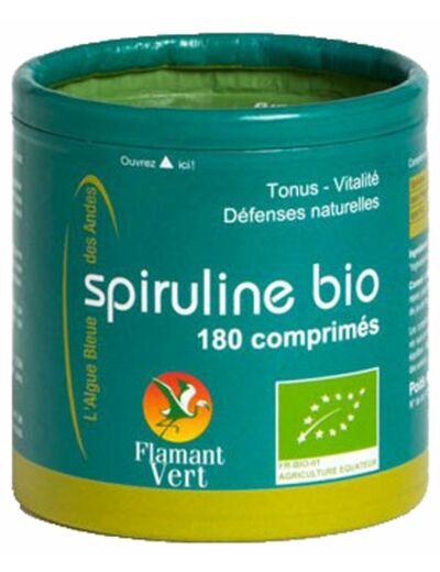 Spiruline bio-500mg-180 comprimés-Flamant vert