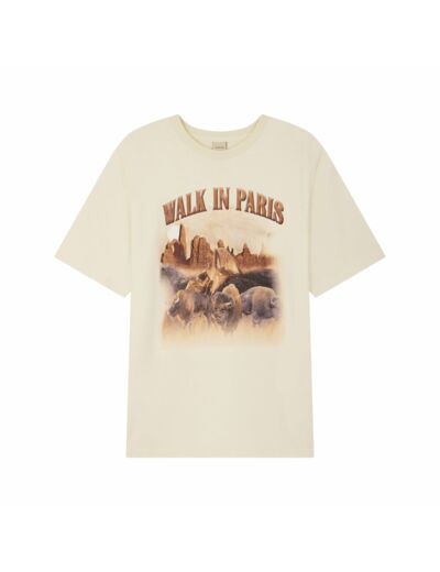Tee Shirt WALK IN PARIS Yellowstone Yellow