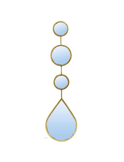 Miroir doré goutte 16x2x61cm