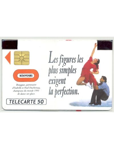 TELECARTE NSB 50 UNITES 05/91 BOUYGUES LES FIGURES LES PLUS SIMPLES EN58