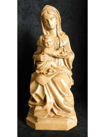 Vierge aux raisins assise résine 18cm TON BOIS