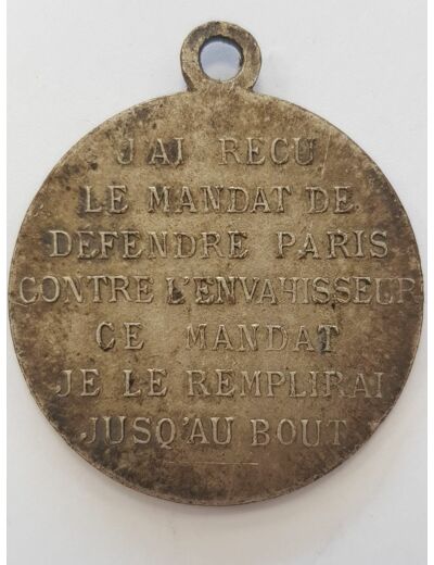 MEDAILLE - Gal GALLIENI AU DEFENSEUR DE PARIS 1916 TTB