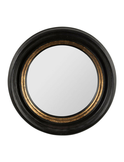 Miroir convex rond noir résine 33x33x33cm