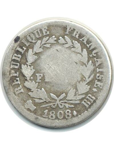 FRANCE 1/2 FRANC NAPOLEON 1er 1868 BB B (G398)