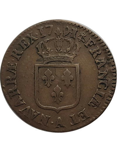 LOUIS XVI (1774-1792) SOL A L'ECU 1791 .A (Paris) 2e sem. TTB