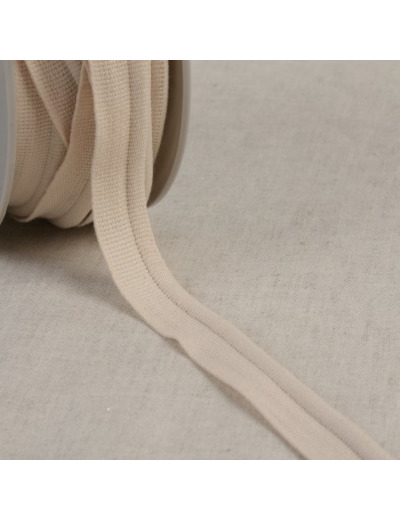 Simple passepoil 519 ECRU C141 9mm 100%polyester le mètre 519C141