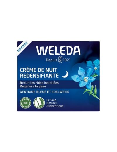 Crème de nuit redensifiante Gentiane bleue et Edelweiss 40ml