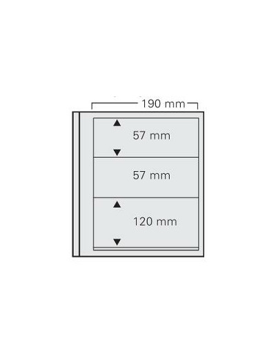 PAGES SPECIAL DUAL 3 BANDES Pour blocs et mini-feuilles 170 x 98 mm 621 SAFE