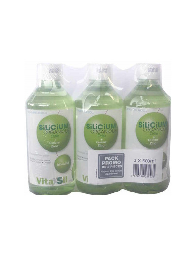 Silicium Organique Pack Promo Lot de 3 x 500ml soit 1500ml