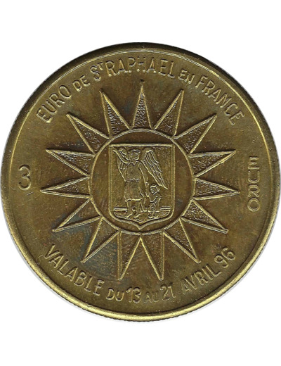 EURO TEMPORAIRE 3 EURO DE ST RAPHAEL 1996 UNC