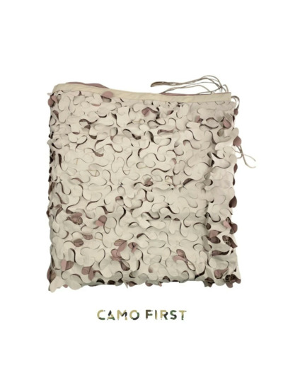 Filet de camouflage désert S-Cut renforcé 210D – ombrage 80 % et protection solaire