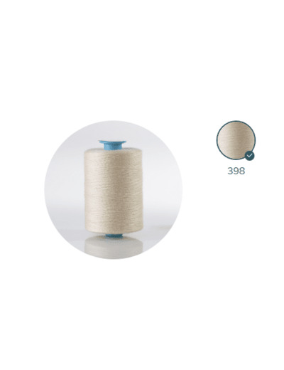 ZX 75 - 398 CREME FIL À COUDRE 100% POLYESTER TRÈS RÉSISTANT bobine 1000m