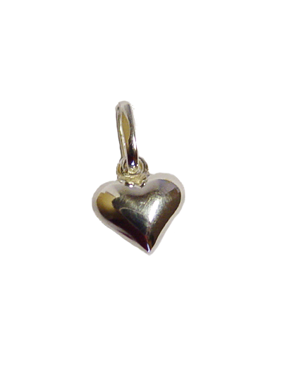 Pendentif en Argent 925 - COEUR Bombé
