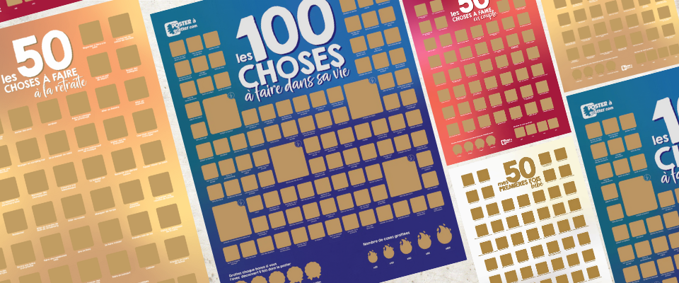 Poster à gratter.com